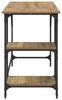vidaXL Artisan dubový stůl 120 x 50 x 75 cm materiál na Náhled obrázku produktu 6