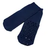 Kinder ABS-Socken aus Baumwolle Einfarbig: Noppen Marine Produktbild-Vorschau 2