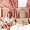 Guirlande de fanions vieux rose & rose beige sans Voir les images du produit 5