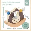 Bieco Motorikschleife Igel mit Wippe | Motorikspielzeug ab Produktbild-Vorschau 3