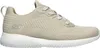 A side view of a beige Skechers sneaker with a white sole. Voir les images du produit