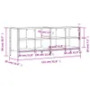 vidaXL Schuhregal Sonoma-Eiche 131x35x50 cm Holzwerkstoff Produktbild-Vorschau 8