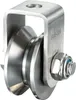 48-mm-V-Umlenkrolle – Edelstahl – 2 Kugellager – Fitness – Produktbild-Vorschau 1