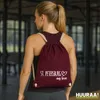 Huuraa Turnbeutel St. Petersburg my love 12 Liter Burgundy Produktbild-Vorschau 2