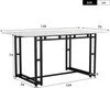 A diagram of a table with dimensions indicated. Produktbild-Vorschau