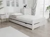 A white bed with drawers in a bedroom setting. Náhled obrázku produktu