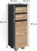 Střední skříňka Vicco J-Shape Zlatý mocný dub 30 x 95 cm, Náhled obrázku produktu 3
