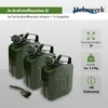 3x Metallkanister olivgrün 5 Liter inkl. 1x Ausgießer Produktbild-Vorschau 3