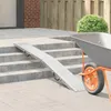 vidaXL Skladací nájazd 200 kg na nájazd Strieborný 186 x 23 Náhľad obrázku produktu 3