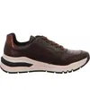 A side view of a brown women's sneaker against a white background. Produktbild-Vorschau