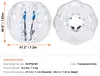 SucceBuy Lot de 1 Bumper Ball gonflable, 4 pieds/1,2 m de Voir les images du produit 7