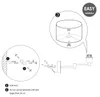 Home Sweet Home Wandleuchte - Swing, E27, grau Lampenschirm Produktbild-Vorschau 7