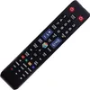 A black remote control is shown against a white background. Produktbild-Vorschau