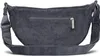A gray corduroy fanny pack is shown from the back. Produktbild-Vorschau