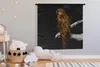 MuchoWow® Wandteppich Wandbehang Papagei - Gold - Zweig Produktbild-Vorschau 3
