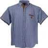 Lavecchia Herren Kurzarmhemd 1129 (Jeansblau-weiss, 3XL) Produktbild-Vorschau 1