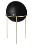 Blumenständer Metall mit Abdeckung, Loft, Gold Schwarz, Produktbild-Vorschau 3