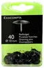 EXACOMPTA 14021E Reißnägel Schwarz Ø10mm 40er Pack Produktbild-Vorschau 1