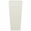 vidaXL Fioriera 2 pezzi Bianco 35x35x75 cm Acciaio Anteprima dell’immagine prodotto 5