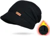 Damen Wollmütze(Schwarz) Winter Mütze Warme Strickmütze Produktbild-Vorschau 2