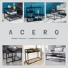 Elegantes Regal ACERO 90cm schwarz Metall Konsole Produktbild-Vorschau 8