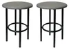 BEGRYF 2er Set Hocker 35x35x48 cm Grau Kunstleder Produktbild-Vorschau 1