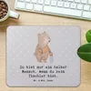 Mr. & Mrs. Panda Mauspad Tischler Herz - Grau Pastell - Produktbild-Vorschau 2
