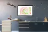 MuchoWow® Gerahmtes Poster Krawattenfärbung - Muster - Grün Produktbild-Vorschau 5