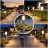 Lampa Ogrodowa Zewnętrzna E27 INOX SŁUPEK 45cm z Czujnikiem Podgląd zdjęcia produktu 3