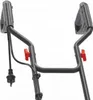 Close-up view of the handles and controls of a lawn scarifier. Náhľad obrázku produktu