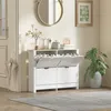 HOMCOM Schuhschrank Schuhregal mit Schublade für 16 Paar Produktbild-Vorschau 2