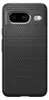 A close-up, straight-on view of the back of a black smartphone case with a textured triangular pattern. Anteprima dell’immagine prodotto