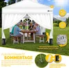 tillvex® 2X Paroi latérale blanche pour pavillon 3x3m & Voir les images du produit 4