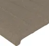 vidaXL LED Kopfteil Taupe 90x5x78/88 cm Stoff Produktbild-Vorschau 5
