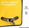 Wiltec Gepäckträgertasche gelb, Fahrradtasche Gepäckträger Produktbild-Vorschau 6