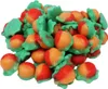 Fruchtgummi Jelly Pfirsiche mit grünem Schaumzuckerboden Produktbild-Vorschau 1