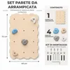 MAMOI® Parete da arrampicata in legno per uso interno con 4 Anteprima dell’immagine prodotto 4