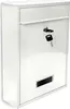 Design Briefkasten Metall Weiß 26,5 x 35 x 8,5 cm Produktbild-Vorschau 1