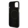 A black phone case with a gold accent and a circular magnetic ring is shown against a white background. Náhled obrázku produktu