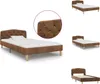 vidaXL Bettgestell Braun Wildleder-Optik 90x200 cm -  Produktbild-Vorschau 1