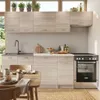 Küche 240 cm - mit beiger Arbeitsplatte - Sonoma Eiche - Produktbild-Vorschau 3