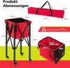 Chariot de balle de tennis pliable avec roulettes, sac Voir les images du produit 2
