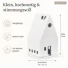 Räder ZUHAUSE Windlicht Lichthaus aus Porzellan klein - H Produktbild-Vorschau 6