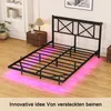 okwish Schwebebett 120x200 Bettgestell Metallbett mit Produktbild-Vorschau 9