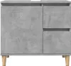 vidaXL Armoire sous lavabo gris béton 65x33x60 cm Bois Voir les images du produit 4