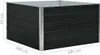 vidaXL Hochbeet 100×100×45 cm Verzinkter Stahl Anthrazit Produktbild-Vorschau 5