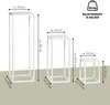 bremermann flower stool set of 3, metalowy stojak na Podgląd zdjęcia produktu 7