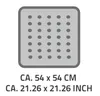 Ridder Duscheinlage Plattfuß 54x54 cm grün 67275 Produktbild-Vorschau 3
