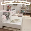 Detská Posteľ Ania S Bariérou A Roštom | 160x80 cm | Krycia Náhľad obrázku produktu 6