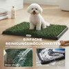 Hundetoilette 63 x 50,5 cm Hundeklo mit 2 Kunstrasen Produktbild-Vorschau 6